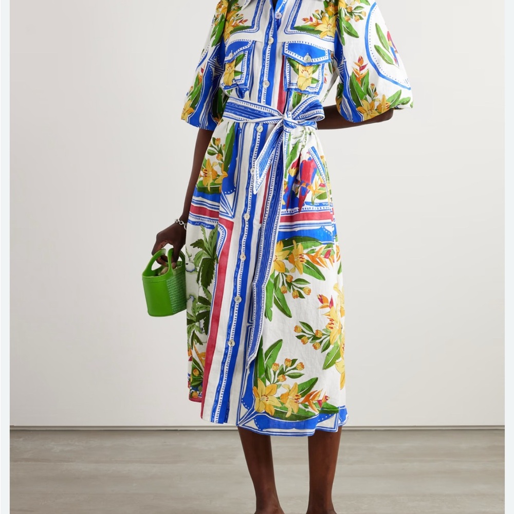 Farm Rio Floral Parrot Print Maxi Dress - Picture 3 of 8